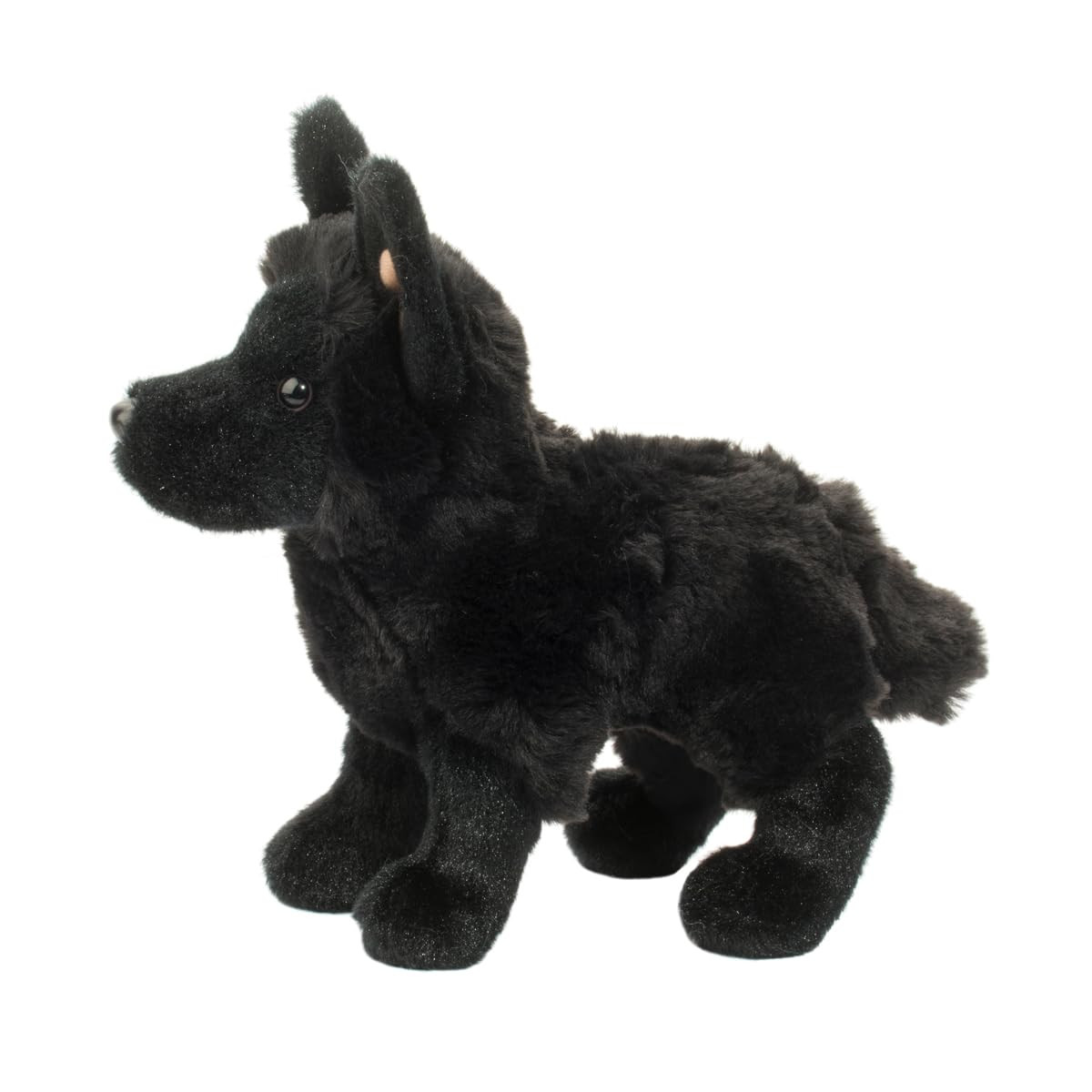 Harko Black German Shepherd Plush Toy 20cm Soft Cuddle Animal for Dog Lovers
