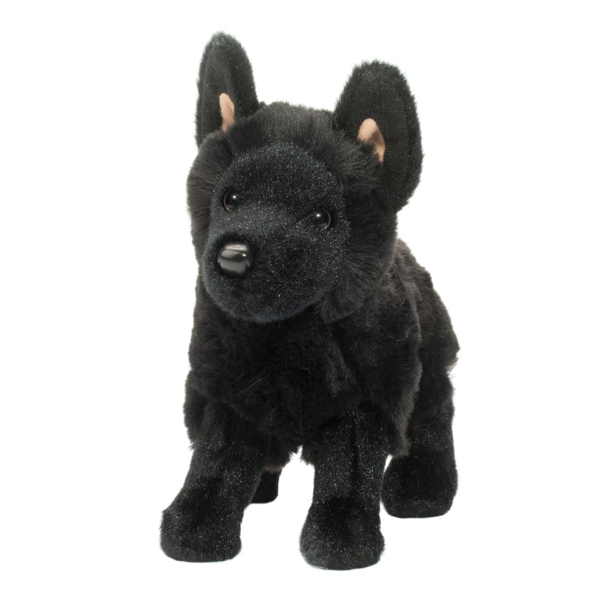 Harko Black German Shepherd Plush Toy 20cm Soft Cuddle Animal for Dog Lovers