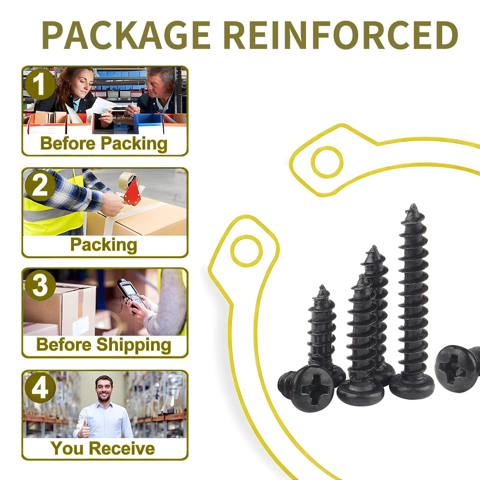 M4 Black Wood Screws,240Pcs Phillips Pan Head Self Tapping Screw,M4x6/8/10/12…