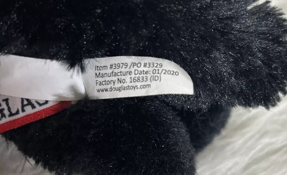 Harko 8&Prime; Black German Shepherd Plush Stuffed Animal Dog Douglas Toy With Collar