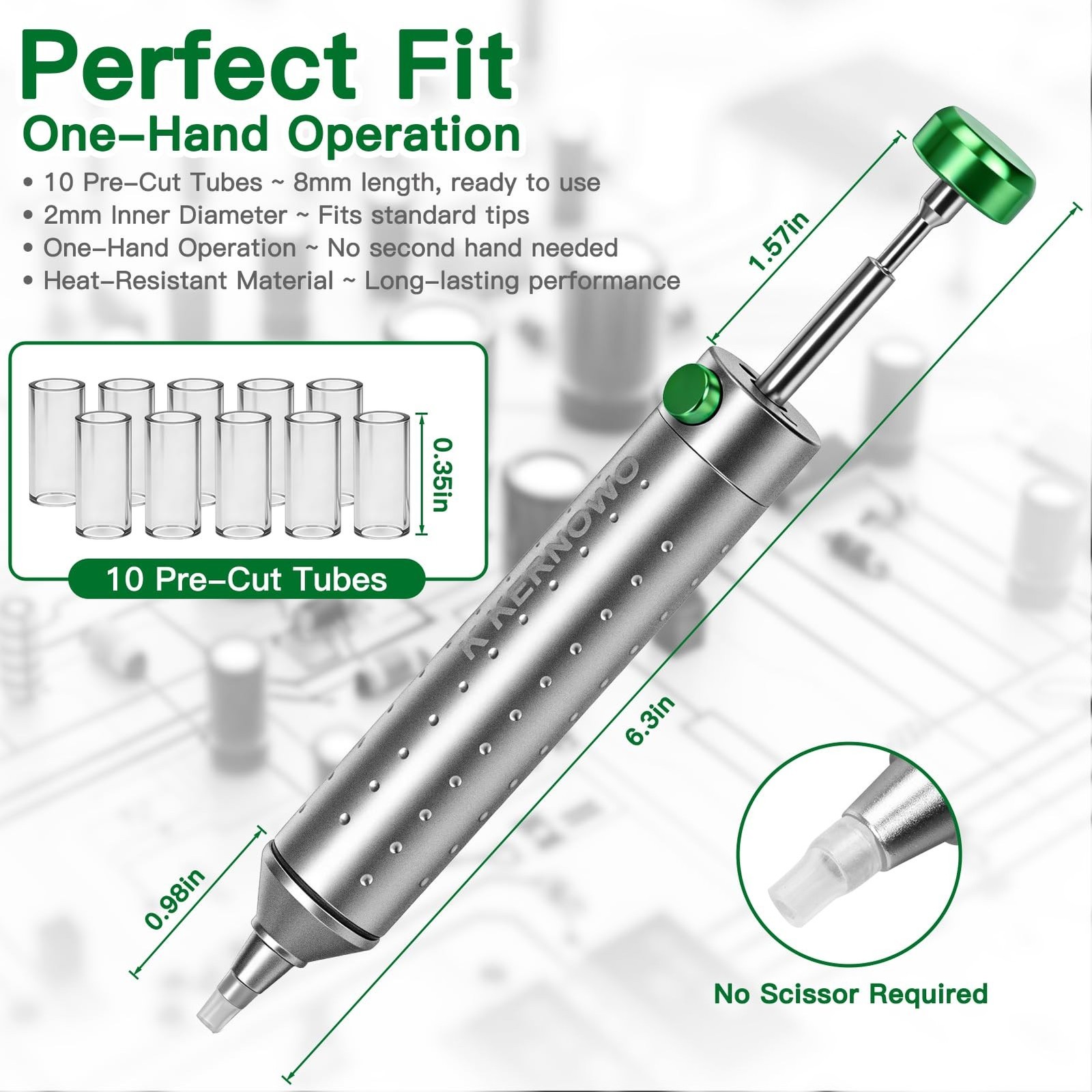 Solder Sucker Desoldering Pump, Manual Desoldering Tool for Engineer with Sel…