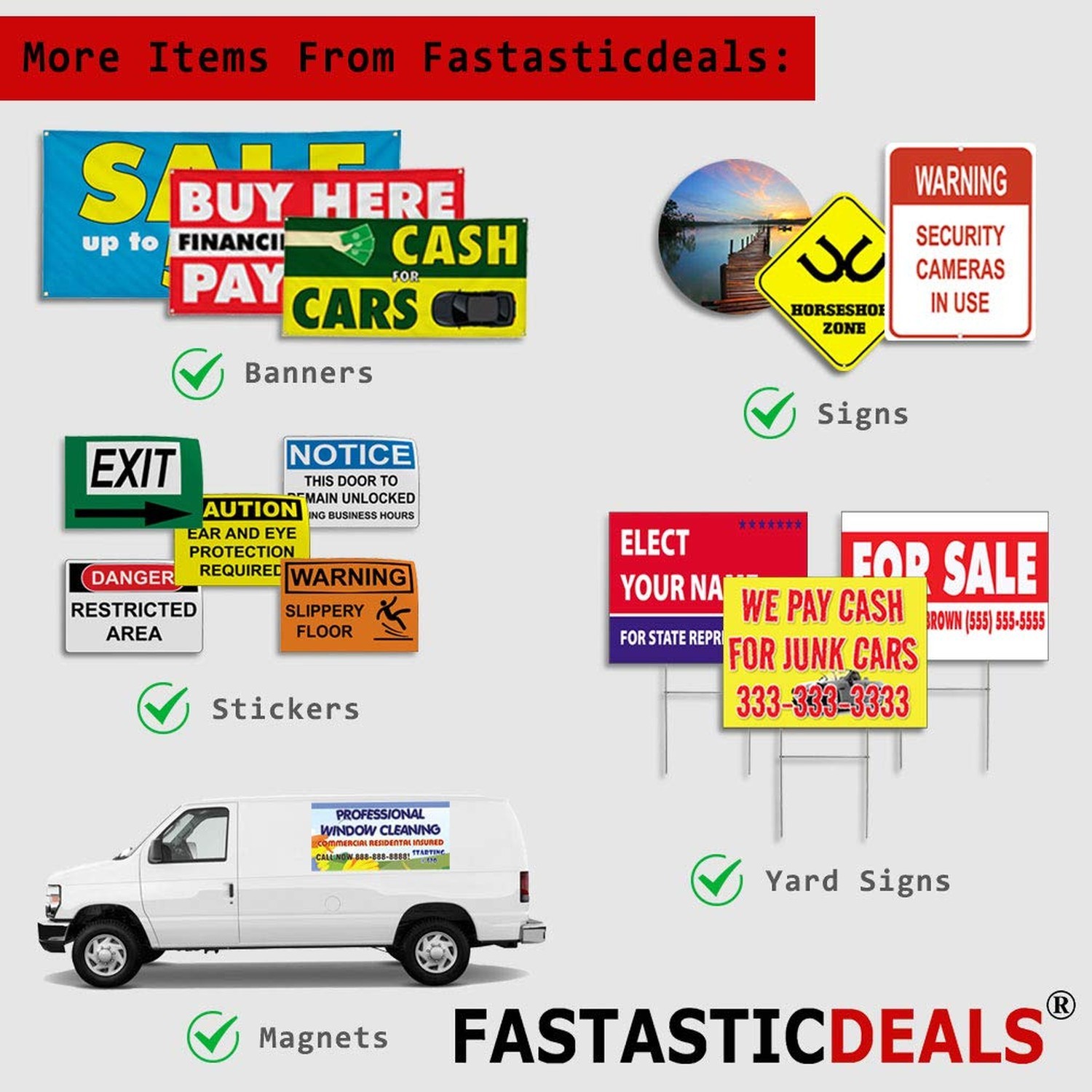Vinyl Banner Multiple Sizes Drive-Thru Open Red Blue Business Outdoor Weather…