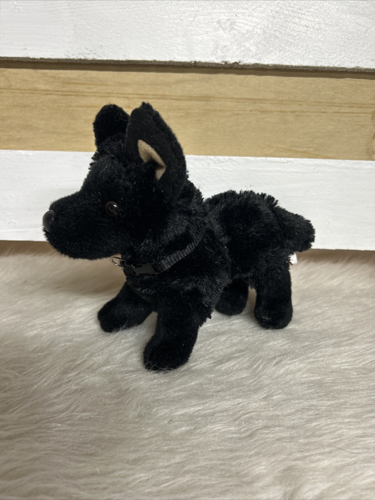 Harko 8&Prime; Black German Shepherd Plush Stuffed Animal Dog Douglas Toy With Collar
