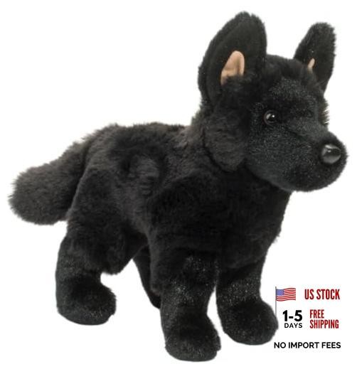 Harko Black German Shepherd Plush Stuffed Animal – Dog