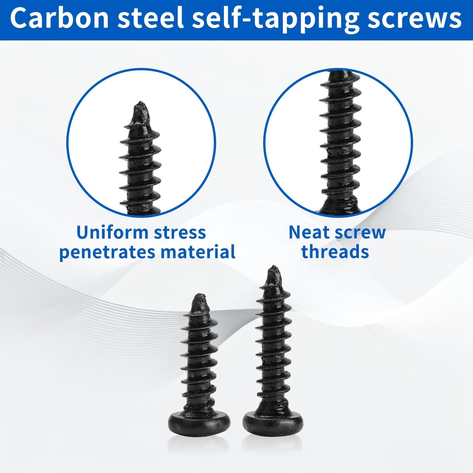 1300 Pcs Wood Screws Assortment Kit, M2 M2.5 M3 Small Phillips Pan Head Self …