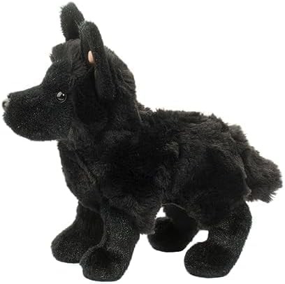 Douglas Harko Black German Shepherd Dog Plush Stuffed Animal 8 Inch Toy