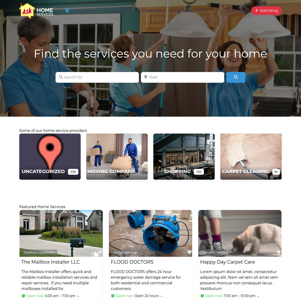 Ask Home Services Online Business
