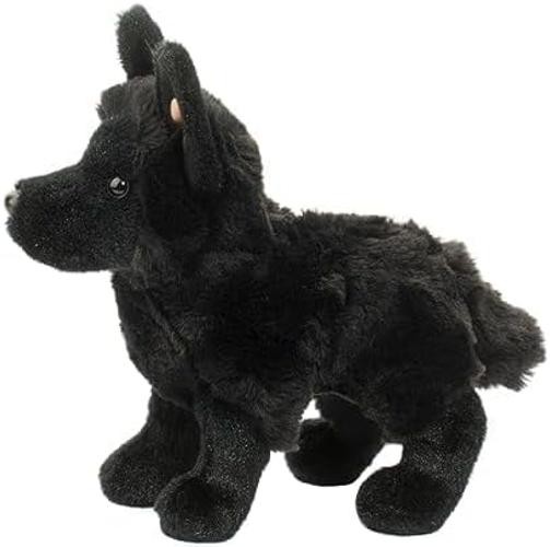 Harko Black German Shepherd Dog Plush Stuffed Animal