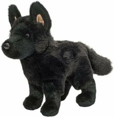 Douglas Harko Black German Shepherd Dog 8” Plush Toy Stuffed Animal Puppy Cuddle