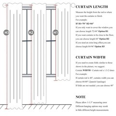 QJmydeco Nursery Curtains Neutral Blackout, Floor to Ceiling Track Privacy Cu…