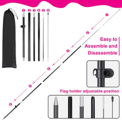 2 Sets Beauty Salon Feather Flag Banner for Business 7Ft Advertising Beauty Salo