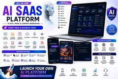 AI SaaS Platform: ChatGPT Clone, AI Images, Videos & Chatbots