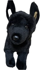 Douglas Cuddle Toys Harko Black German Shepherd Dog #3979 Stuffed Animal Toy