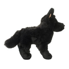 Harko Black German Shepherd Plush Toy 20cm Soft Cuddle Animal for Dog Lovers