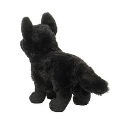 Harko Black German Shepherd Plush Toy 20cm Soft Cuddle Animal for Dog Lovers