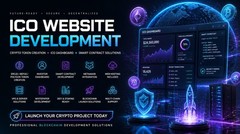 ICO Website Development + Crypto Token Creation | ICO Dashboard | Web Hosting