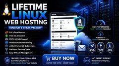 Lifetime Linux cPanel Hosting | SSL, PHP, MySQL & Email Included Plan | 5+ Years