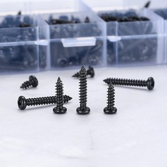 520 Pcs M3 Self-Tapping Wood Screws, Small Phillips Head Pan Round Head Screw…