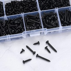 520 Pcs M3 Self-Tapping Wood Screws, Small Phillips Head Pan Round Head Screw…
