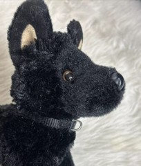 Harko 8&Prime; Black German Shepherd Plush Stuffed Animal Dog Douglas Toy With Collar