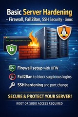 Basic Server Hardening – Firewall, Fail2Ban, SSH Security – Linux