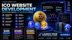 Professional ICO Development Services –Token, Website, Admin Dashboard & Hosting