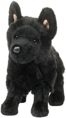 Douglas Harko Black German Shepherd Dog Plush Stuffed Animal 8 Inch Toy