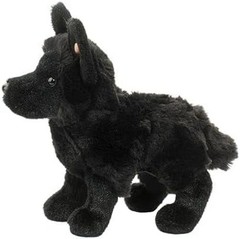Harko Black German Shepherd Plush Stuffed Animal – Dog