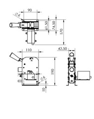 Length counter meter wire cable hose ribbon rope measuring device metric type