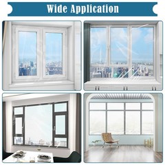 Window Insulation Kit, 63 × 394&Prime; and 87 × 110&Prime;Plastic Window Coverings