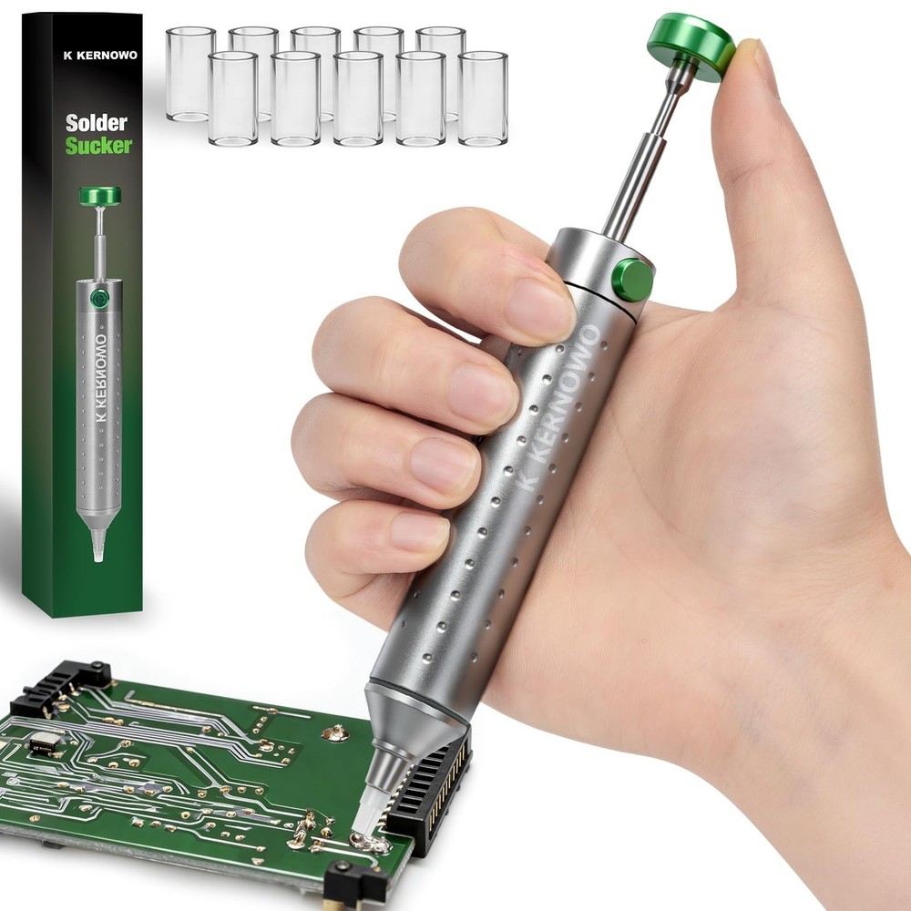 Solder Sucker Desoldering Pump, Manual Desoldering Tool for Engineer with Sel…