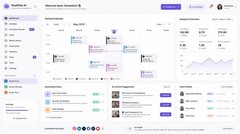 Social Media Management SaaS | AI Scheduler, Automation, Multi-User