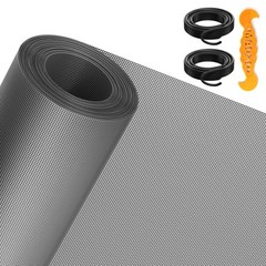 MAGZO Window&Door Screen Replacement Kit, 86&Prime; W x 196&Prime; L, with Retainer Splin…
