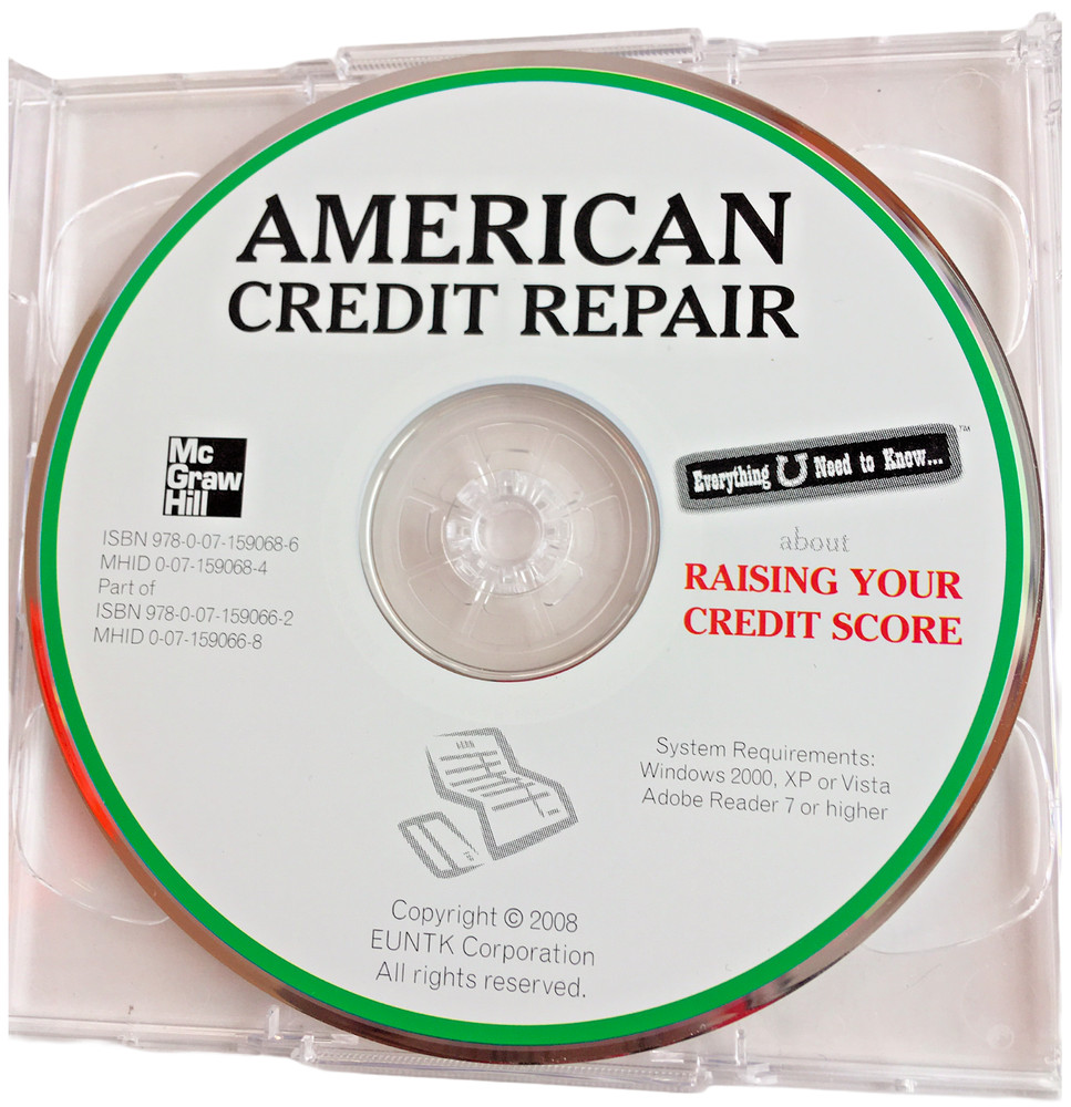 American Credit Repair CD Only Raising Your Credit Score 2008 McGraw Hill Tested