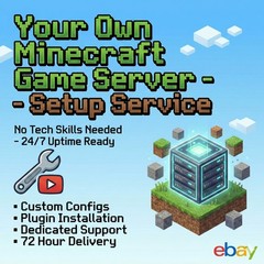 Private Minecraft Server SETUP + Hosting | 1 MonthIncluded | 4GB RAM | 24/7