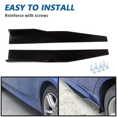 Universal 29.3&Prime; Black Side Skirt Rocker Splitter Canard Diffuser Winglet