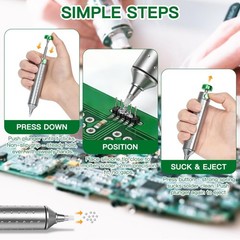 Solder Sucker Desoldering Pump, Manual Desoldering Tool for Engineer with Sel…